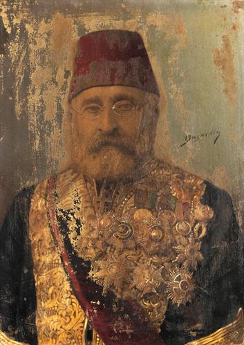 Προσωπογραφία του Σπυρίδωνος Μαυρογένη, ελαιογραφία σε ξύλο του I. Dugarden.