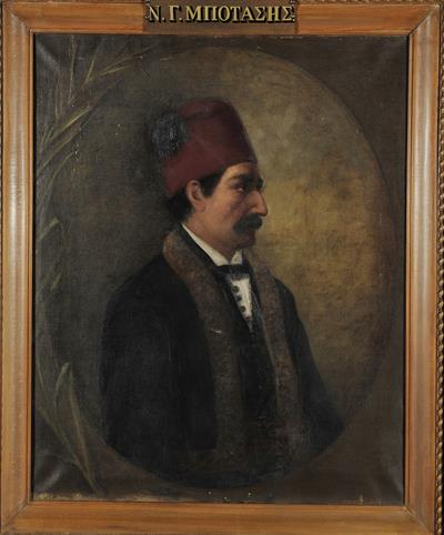 Προσωπογραφία του Ν. Γ. Μπόταση, ελαιογραφία σε μουσαμά του Αυγούστου Πικαρέλλη, 1894.