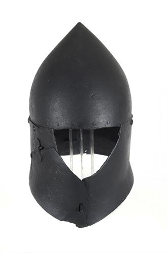 Head-piece (helmet) from the collection of 14th-15th c. venetian armour, discovered in 1840 walled behind a vaulted crypt in the walls of the city of Chalkis, Euboia, Greece.