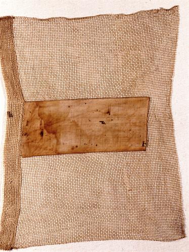 Fragment of a Blue and White Flag of the Greek War of Independence.