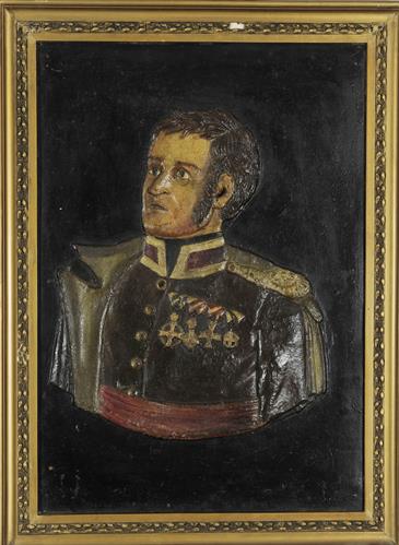 Portrait of Henri de Rigny, oil painting on paper.