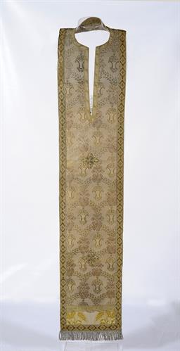 Epitrachelion of Alexandros Lykourgos (1827-1875), the first archbishop of Syros, Tinos, Milos and the rest of Cyclades Islands (1866-1875).