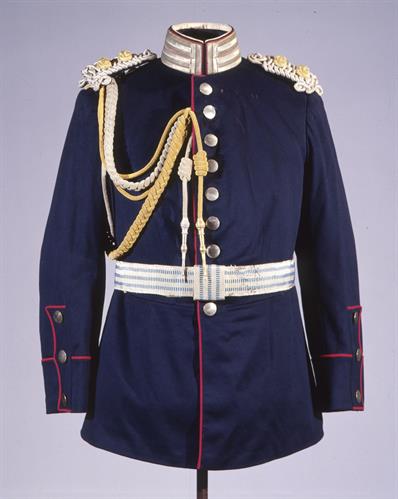 Uniform of adjutant of Georgios I. It belonged to the senior officer of the Corps of Engineers, Ioannis Tzavelas.