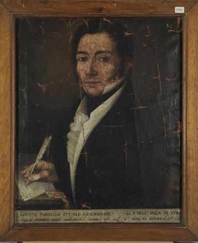 Portrait of Giovanni Marinello, oil painting on canvas, 1828.