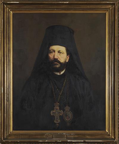 Προσωπογραφία του Ευθυμίου Αγριτέλλη (1876-1921), ελαιογραφία σε μουσαμά του Α. Γεραλή.
