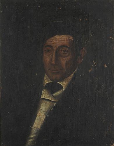 Προσωπογραφία του Αναστασίου Φλαμπουριάρη (1774-1825), ελαιογραφία σε ξύλο.