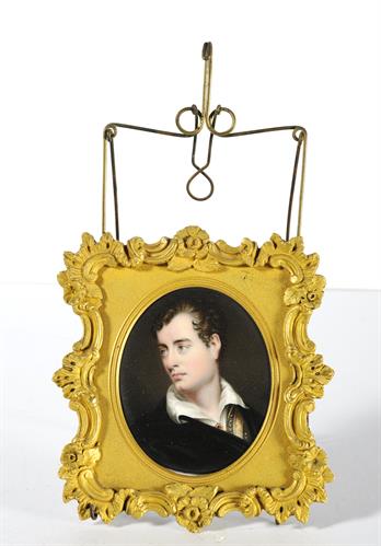 Portrait of Lord Byron, oil painting.