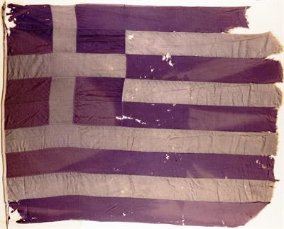 Greek naval flag. It was used in 1941 in Crete and the Aegean.