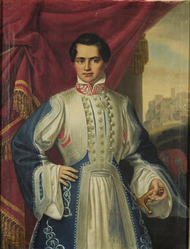 Portrait of Otto, oil painting on canvas by Peter App, 1836.