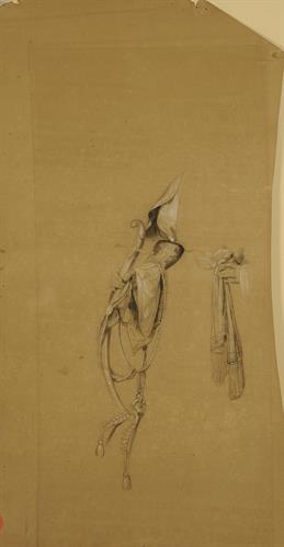 Προσωπογραφία (ημιτελής) του Όθωνος, μολύβι και κραγιόνια σε χαρτί του Bodmer.