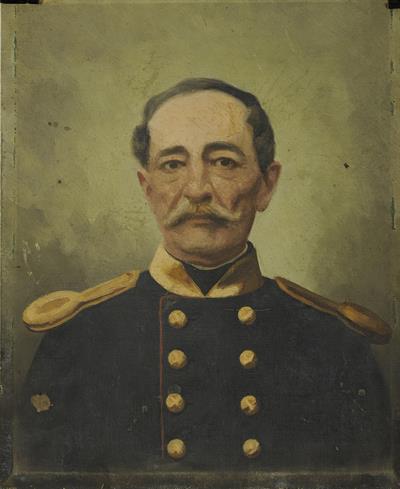 Portrait of Stylianos Lykoudis, oil painting on canvas.