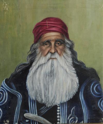 Portrait of Mitropetrovas, oil painting on canvas.