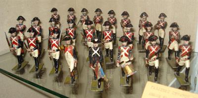 Coloured model made of lead, representing a soldier of the french army during the Napoleonic wars (1803-1815)