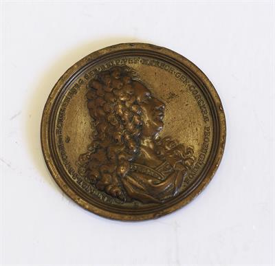 Commemorative Medal for the Venetian-Ottoman War (1714-1718) - Corfu&#039;s siege. Copper alloy. Struck (1716).