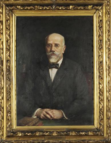 Portrait of Eleftherios Venizelos, oil painting on canvas.