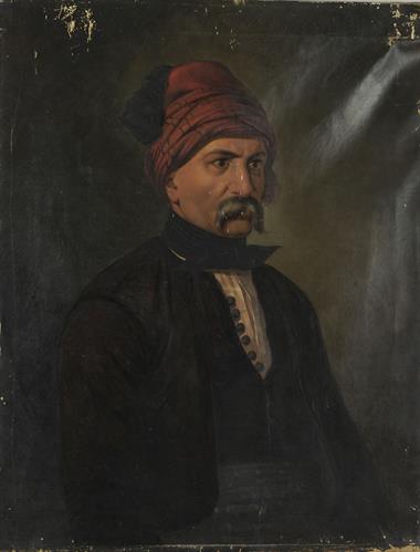 Προσωπογραφία του Νικολάου Αποστόλη, ελαιογραφία.