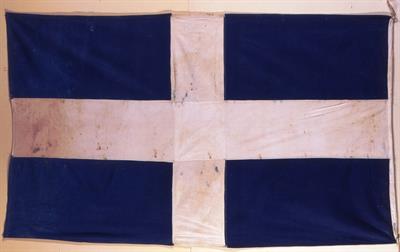 Σημαία του Στρατηγείου Σμύρνης, επί Στρατηγού Λεωνίδα Παρασκευόπουλου, 1919-1920.