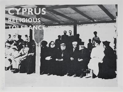 &quot;CYPRUS - RELIGIOUS TOLERANCE&quot; (ΚΥΠΡΟΣ- ΘΡΗΣΚΕΥΤΙΚΗ ΑΝΟΧΗ). Πολιτική Αφίσα.