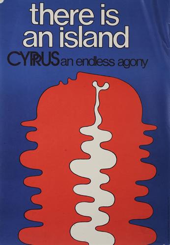 &quot;THERE IS AN ISLAND. CYPRUS - AN ENDLESS AGONY&quot; (ΥΠΑΡΧΕΙ ΕΝΑ ΝΗΣΙ. ΚΥΠΡΟΣ - ΜΙΑ ΑΤΕΛΕΙΩΤΗ ΟΔΥΝΗ). Πολιτική Αφίσα του Γραφείου Τύπου και Πληροφοριών της Κυπριακής Δημοκρατίας, Ιούλιος 1977.