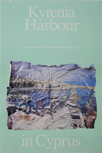 &quot;KYRENIA HARBOUR IN CYPRUS: OCCUPIED BY TURKISH TROOPS SINCE 1974&quot; (ΛΙΜΑΝΙ ΤΗΣ ΚΕΡΥΝΕΙΑΣ ΣΤΗΝ ΚΥΠΡΟ: ΚΑΤΕΧΟΜΕΝΟ ΑΠΟ ΤΟΥΡΚΙΚΑ ΣΤΡΑΤΕΥΜΑΤΑ ΑΠΟ ΤΟ 1974). Πολιτική Αφίσα.