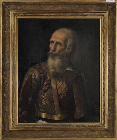 Προσωπογραφία του Ιωάννη Μακρυγιάννη, ελαιογραφία σε μουσαμά.