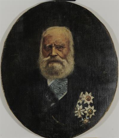 Προσωπογραφία του Κωνσταντίνου Κανάρη, ελαιογραφία σε μουσαμά του Ν. Κεσσανλή.