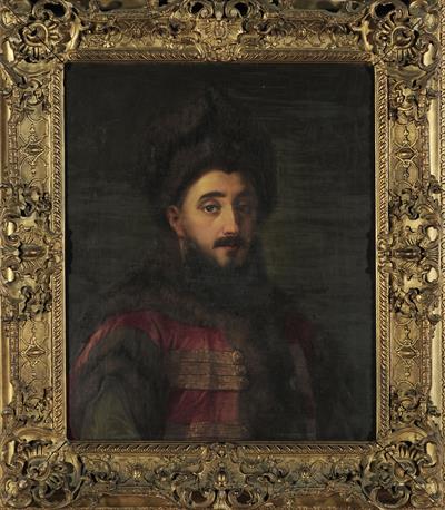 Προσωπογραφία του Κωνσταντίνου Μαυροκορδάτου, ελαιογραφία σε μουσαμά.