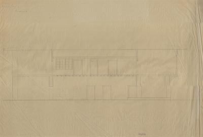 Ιωάννινα, οικία Ιωαννίδη. Αρχιτεκτονικό σχέδιο, τομή, προσχέδιο, για τον Σύλλογο Ελληνική Λαϊκή Τέχνη, 1938