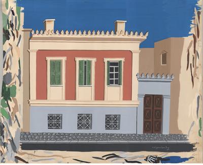 Σπίτι (Αθήνα;), τέμπερα, του Εγγονόπουλου Νίκου, 1939