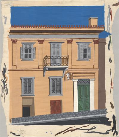 Σπίτι (Αθήνα;), τέμπερα, του Εγγονόπουλου Νίκου, 1939