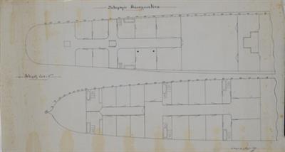 Θαλαμηγός Μπουμπουλίνα. Σχέδιο Κατασκευής, κάτοψη, Σαλαμίνα, 17/4/1895