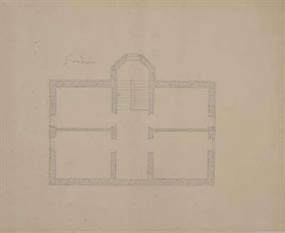 Οικία Luders στο Βασιλικό Κτήμα Τατοϊου. Αρχιτεκτονικό σχέδιο, κάτοψη γ&#039; ορόφου.