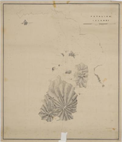 Νήσοι Πεταλιών, Νότιος Ευβοϊκός κόλπος. Χάρτης [αρχή δεκαετίας 1870].