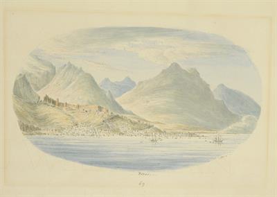 Πάτρα, υδατογραφία του Skene James,1838-1845.