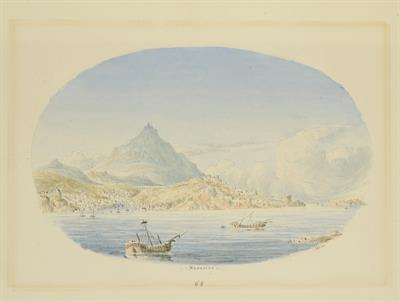 Ο κόλπος του Ναυαρίνου, του Skene James,1838-1845.