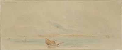 Άποψη των Δαρδανελίων, υδατογραφία του Skene James, 1838.