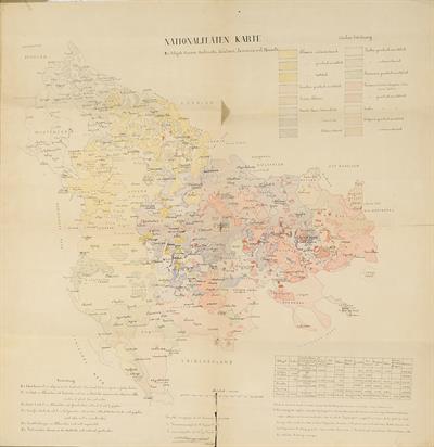 &quot;NATIONALITATEN KARTE der Vilajete Kosovo, Saloniki, Scutari, Jannina und Monastir&quot;, 1904. Εθνογραφικός χάρτης της Μακεδονίας, από τον λοχαγό Κοντογιάννη, Κωνσταντινούπολη, 1904.