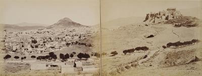 Πανόραμα της πόλης των Αθηνών. Φωτογραφία των Αδελφών Ρωμαΐδη, περ.1890.