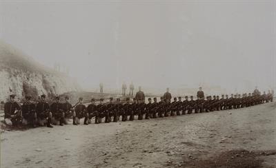 Κρήτη. Η εκπαίδευση του 2ου Τάγματος Πολιτοφυλακής. Φωτογραφία, 1907-1909.