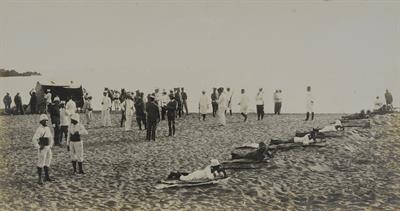 Κρήτη. Αγώνες σκοποβολής αξιωματικών (Τρίτο βραβείο Κονταράτος). Φωτογραφία, 1907-1909.