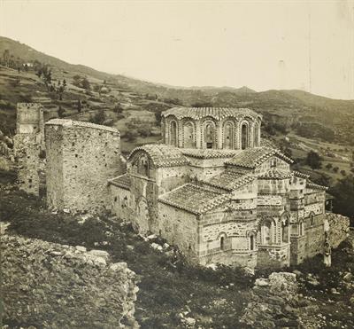 Mystras. The church of Agioi Theodoroi. Photograph by Carl Siele, 1910. It was exhibited at the International Exhibition of Rome in 1911.