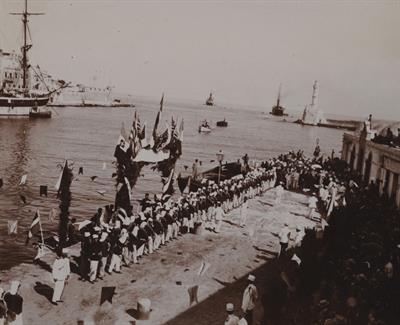 Κρήτη. Αναχώρηση ιταλικών δυνάμεων. Φωτογραφία, 1909.