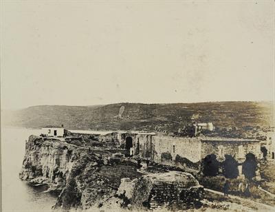 Κρήτη. Νοτιοδυτική άποψη του φρουρίου της Σούδας. Φωτογραφία, 1909.