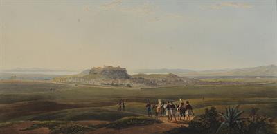 &quot;Athens from the foot of Mount Anchesmos&quot;. Άποψη της Αθήνας από τους πρόποδες του Λυκαβηττού. Ακουατίντα από το λεύκωμα &quot;Views in Greece&quot; του Edward Dodwell, Λονδίνο, 1821.