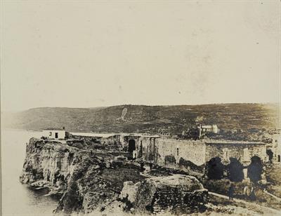 Crete. Southwest view of the Fortress of Souda. Photograph, 1909.