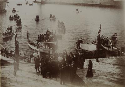 Crete. Arrival of the High Commissioner Alexandros Zaimis in Chania. Photograph, September 17, 1906.