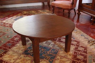 Wooden low table, Lazaros Koundouriotis Historic Residence on Hydra Island
