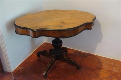 Wooden table made in England, Lazaros Koundouriotis Historic Residence on Hydra Island