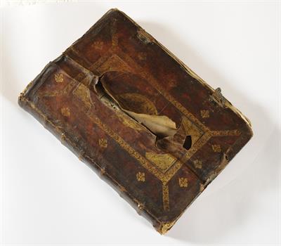 Gospel from Samothrace, pierced by the Ottomans in 1821, 1769.