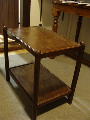 Small wooden table, Lazaros Koundouriotis Historic Residence on Hydra Island